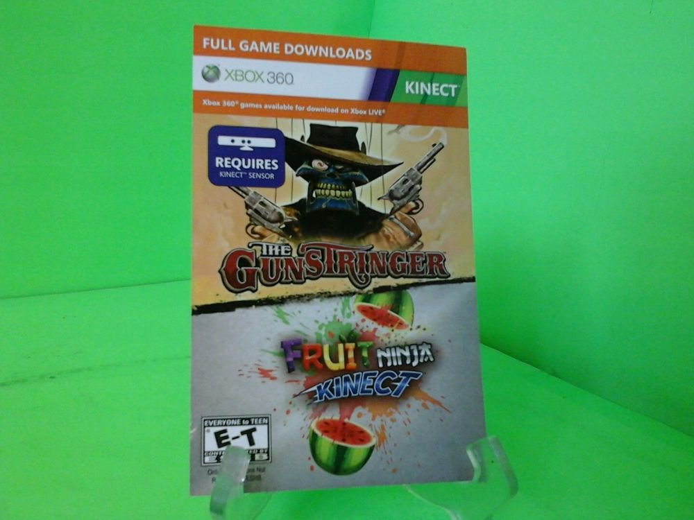 Two Kinect Games The Gunstringer & Fruit Ninja (Xbox 360) full Download Card