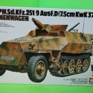 Tamiya Mtl.Spw. Sd.Kfz.251/9 Ausf.D Kanonenwagon 1/35 Scale Model Kit #147