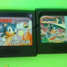 Sonic the Hedgehog 1 & 2  (Sega Game Gear) bundle FAST FREE SHIPPING