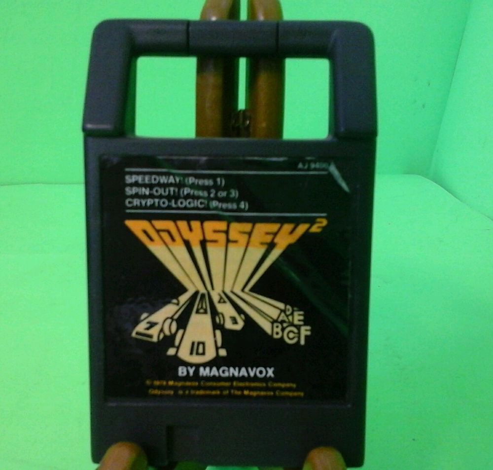 Speedway! /Spinout! /Crypto-Logic!( Odyssey 2 Magnavox )Game Only-CLEANED TESTED