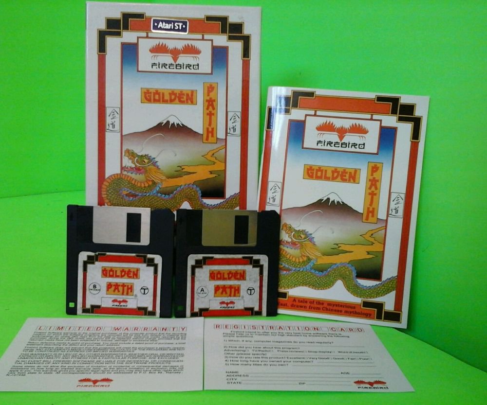 GOLDEN PATH ATARI ST GAME COMPLETE IN BOX FIREBIRD FREE SHIPPING