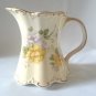 Vintage St Georges bone china, English made milk jug/pitcher with beautiful floral pattern.