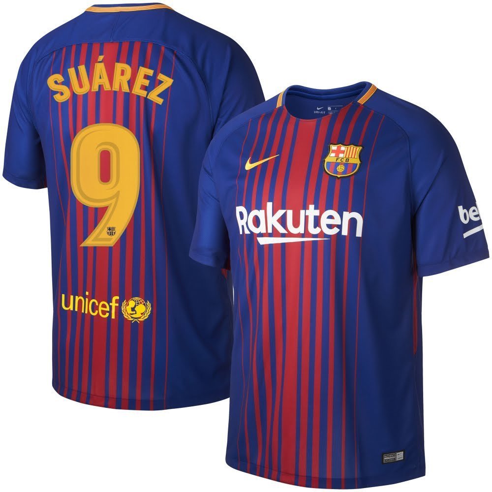 Barcelona Home Suárez Jersey 2017 / 2018