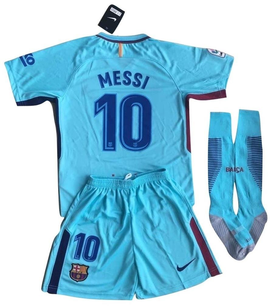 Lionel Messi #10 Barcelona Away Jersey for Kids 2017-18