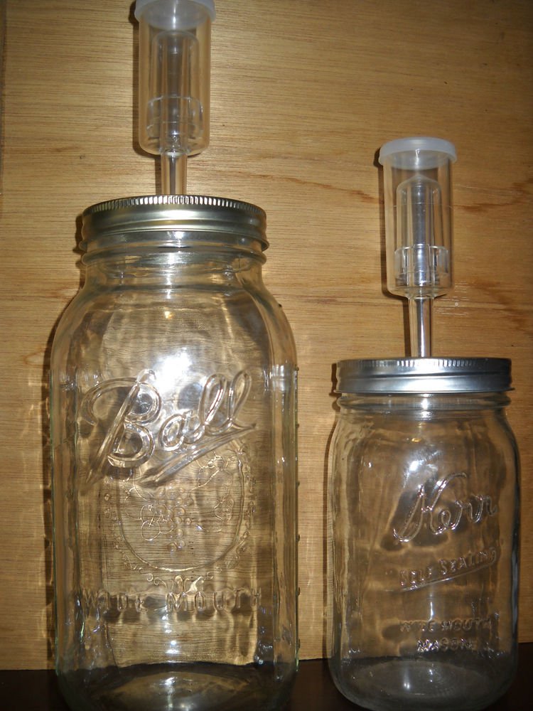 20 Fermenting Pickling Canning Plastic Reusable Lids w/Airlocks + Grommets