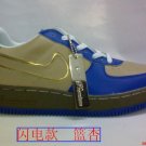 Nike Air Force 1 - Brown/Blue/Gold Suede Low