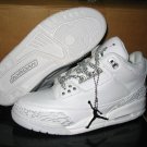 Air Jordan 3 Retro Whte/Metallic Silver
