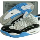 Nike Air Jordan Dub Zero - White/Grey Laser/Black/Carolina Blue Mid