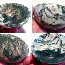 3.3" Dendritic Moss Agate Gemstone Bowl Crystal Healing New Beginnings Abundance Energy generator