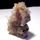 Crystal Skulls Druzy Quartz Cluster Citrine Skull Sculpture Divination Channeling Prophecy Magick