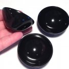 Black Obsidian gemstone bowls Crystal healing Metaphysical protection magick stone altar bowl