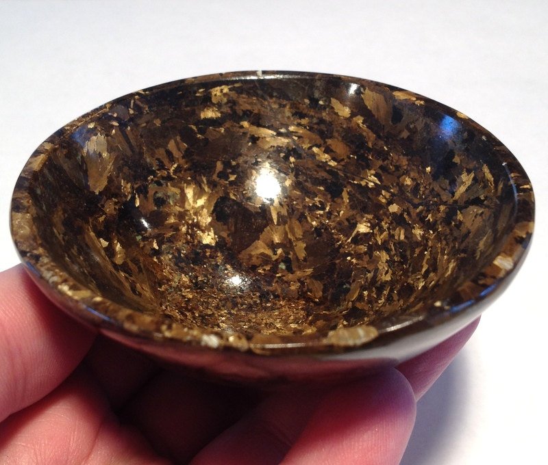 Crystal Healing Crystals Gemstone Bowls 3" Bronzite stone Altar bowl