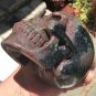 Large 5" Crystal Skull Red Green Garnet Black Spinel Gemstone Kundalini Power Healing Magick