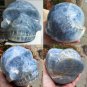 Large ACTIVATED Blue Calcite Master Crystal Skull Automatic Writing Angelic Realm Spirit Guide