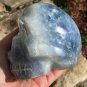 Large ACTIVATED Blue Calcite Master Crystal Skull Automatic Writing Angelic Realm Spirit Guide