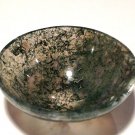 Small Moss Agate Prosperity Bowl: Metaphysical Manifesting Abundance Crystal Healing