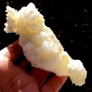 Yellow and White Fairy Dusted Calcite Specimen Crystal Healing Positive Energy transmitter