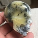 Activated Dendritic Opal Crystal Skull Merlinite Spirit Guide Psychic Ability Energy Transmitter
