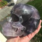Large ACTIVATED Fluorite Crystal Skull Spiritual Healing Energy Transmitter Psychic development