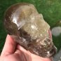 4" LARGE Activated CITRINE Crystal Skull Smoky Quartz Personal Power Abundance Energy Transmitter