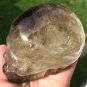 4" LARGE Activated CITRINE Crystal Skull Smoky Quartz Personal Power Abundance Energy Transmitter
