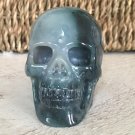 2.6" ACTIVATED Druzy Moss Agate Crystal SKULL Highly CHARGED Karma Clearing New Beginnings