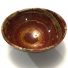 3" Evil Eye Brecciated Red Jasper Bowl Root Chakra Kundalini Activation Energy Clearing Dream Work