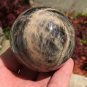 2.25" Peach Black Moonstone Sphere Prosperity Energy Generator Crystal Ball Orb Abundance Crystals