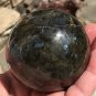 2.5" Metaphysical Labradorite Sphere Scrying Orb Crystal Ball Psychic Ability Intuition Esoteric