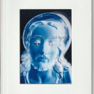 8x10 Altered Art Print Glowing Jesus Christ Spiritual Artwork Metaphysical Energy Healing