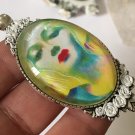 Large Art Cameo Pendant Sky Goddess Handcrafted Jewelry Wearable Art