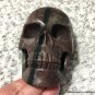 5.1" Large Green & Red Garnet Master Skull Empowerment Manifestation Abundance crystal