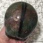 5.1" Large Green & Red Garnet Master Skull Empowerment Manifestation Abundance crystal
