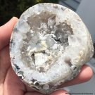 Druzy Gemstone Bowl Black White Turitella Agate Crystal healing Energy Cleansing Charging Plate
