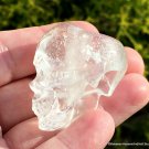 Solid Clear Quartz Skull RING Realistic Crystal Skull Positive Energy Amplification Spiritual Realm