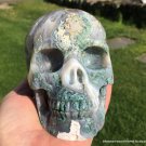 5" LARGE Smoky Blue Druzy Moss Agate Skull Activated SOUL REFRESHING Heaven & Earth Energy 5" LARGE Smoky Blue Druzy Moss Agate Skull Activated SOUL REFRESHING Heaven & Earth Energy