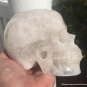 5" Large Activated Snow Quartz Crystal Skull Energy Purification Opens the Crown Chakra