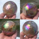 Large Mystical Rainbow Aura Quartz Sphere Master Psychic Ability Crystal Ball Scrying Orb