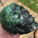 Large Ruby Zoisite Crystal Skull Anyolite Pargasite Sculpture Personal Power Positive Energy