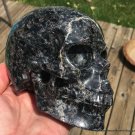 5" Large Activated Astrophyllite Garnet crystal Skull Soul Growth Metaphysical Crystals