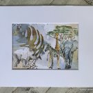 Childrens Artwork Elephant Zebra Giraffe Rhino Safari Animals Nursery Art Boy Girl Wall Décor Childrens Artwork Elephant Zebra Giraffe Rhino Safari Animals Nursery Art Boy Girl Wall Décor