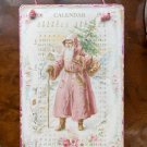 Old Fashioned Pink Victorian Santa Claus Christmas Decor Wall Accent