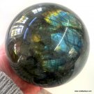 Large Labradorite Sphere - 4.8Lb Flashy Crystal Ball, Metaphysical Divination, Psychic Ability