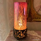 Glam Mercury Glass Accent Lamp - Pink and Gold, Boudoir Lighting, Romantic Shabby Chic Decor