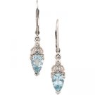 Aquamarine and Diamond Earring