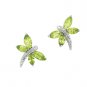 Peridot and Diamond Earrings