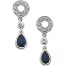 Sapphire and Diamond Earrings