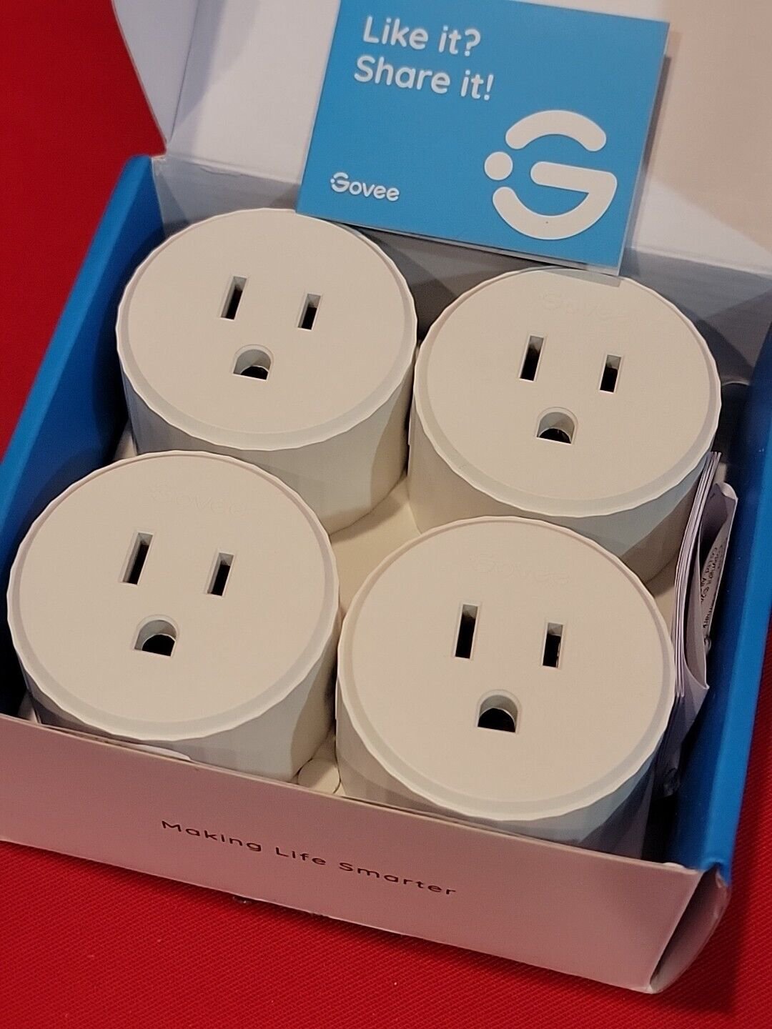 Govee Smart Plug WiFi Plugs Work Control Timer Google Assistant Alexa