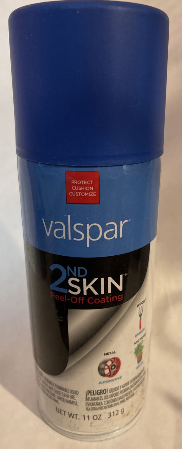 Valspar Peel Coat 2nd Skin Blue Temporary Rubberized Peelable Coating ...