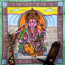 Hindu Lord Ganesha Mandala Tapestry